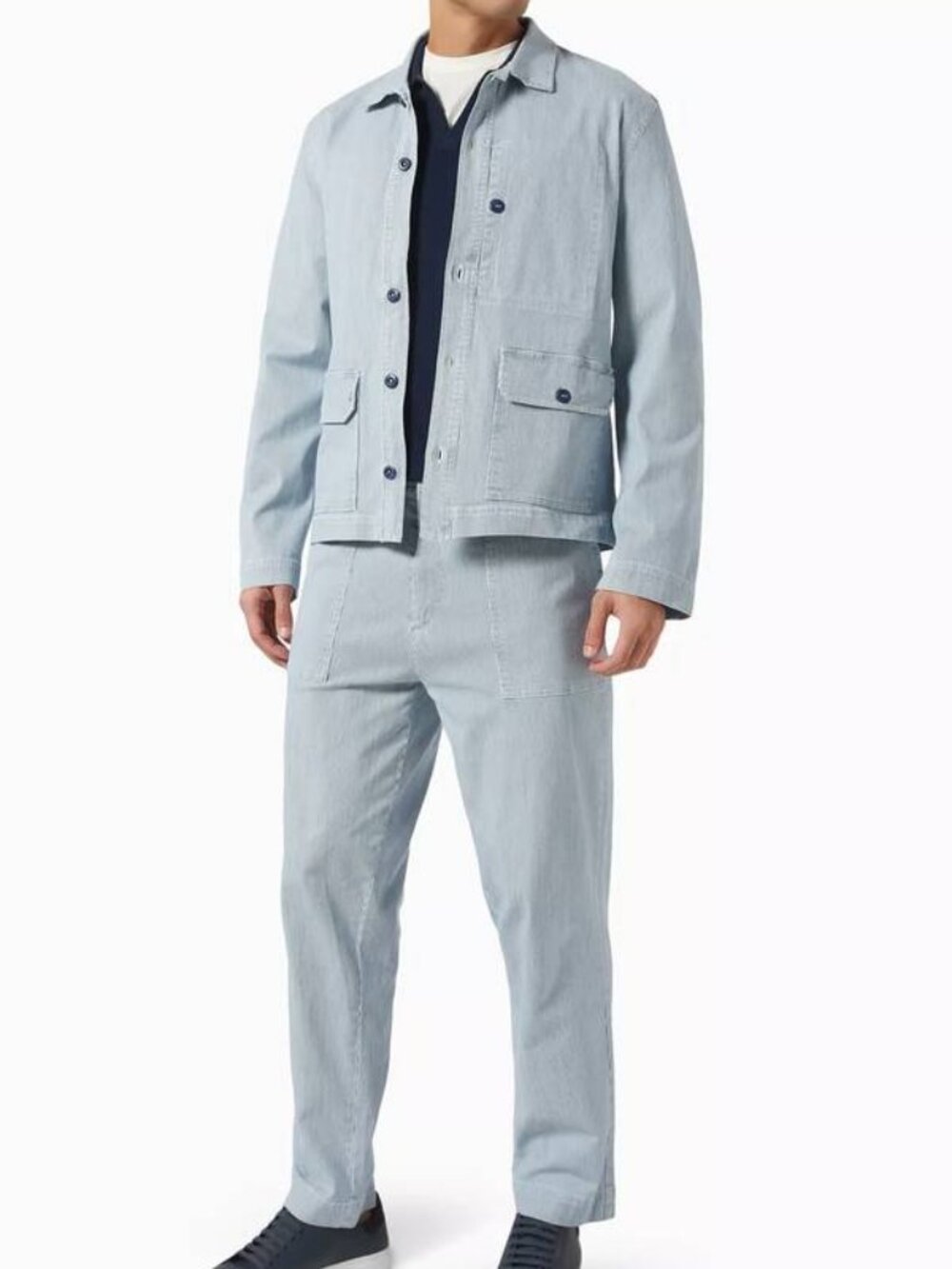 NEW OFFICINE GENERALE PARIS 6 Men’s Gibson Striped Button-Up Shirt